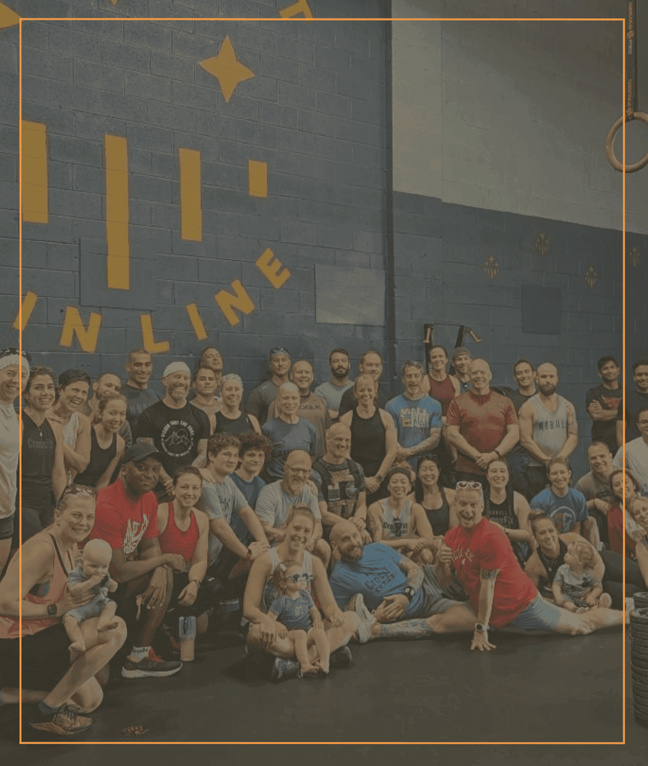 A coached group fitness class training at CrossFit Main Line Wayne