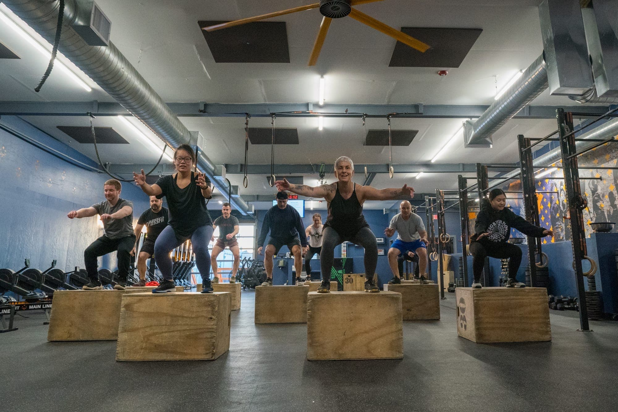 Training floor at CrossFit Main Line Ardmore