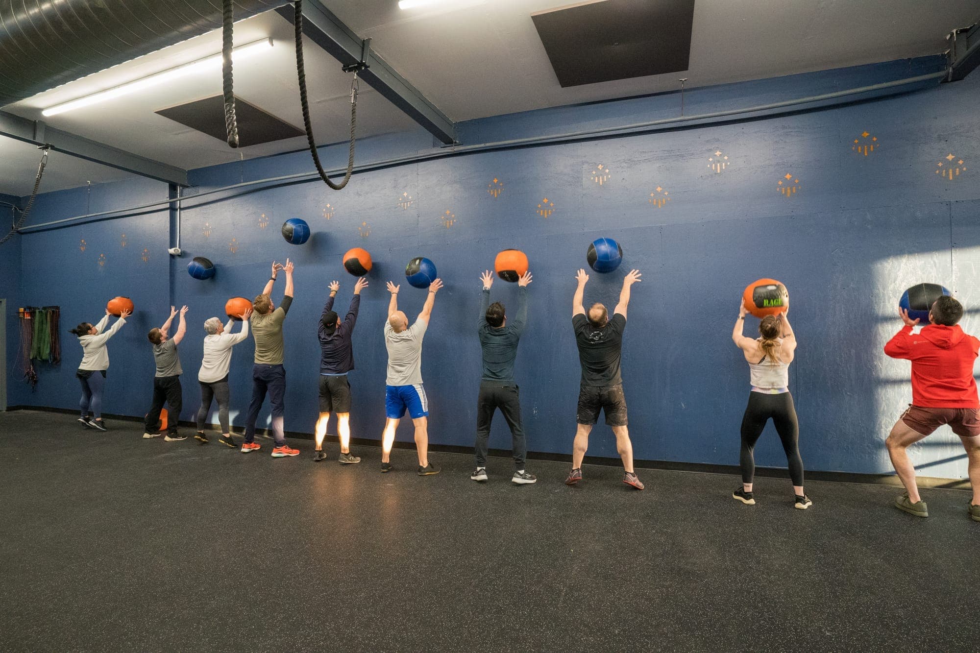Training floor at CrossFit Main Line Wayne