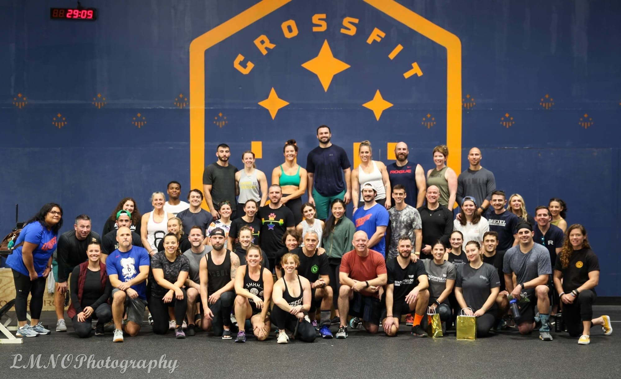 Members finishing a workout together at CrossFit Main Line