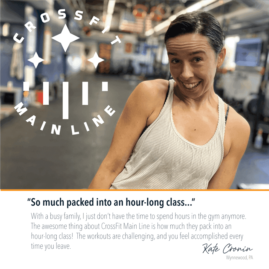 Five-star member review of CrossFit Main Line from Google or Yelp