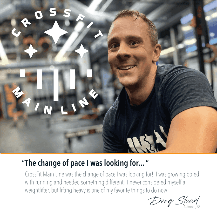 Five-star member review of CrossFit Main Line from Google or Yelp
