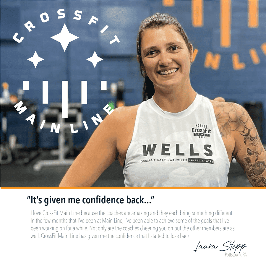 Five-star member review of CrossFit Main Line from Google or Yelp