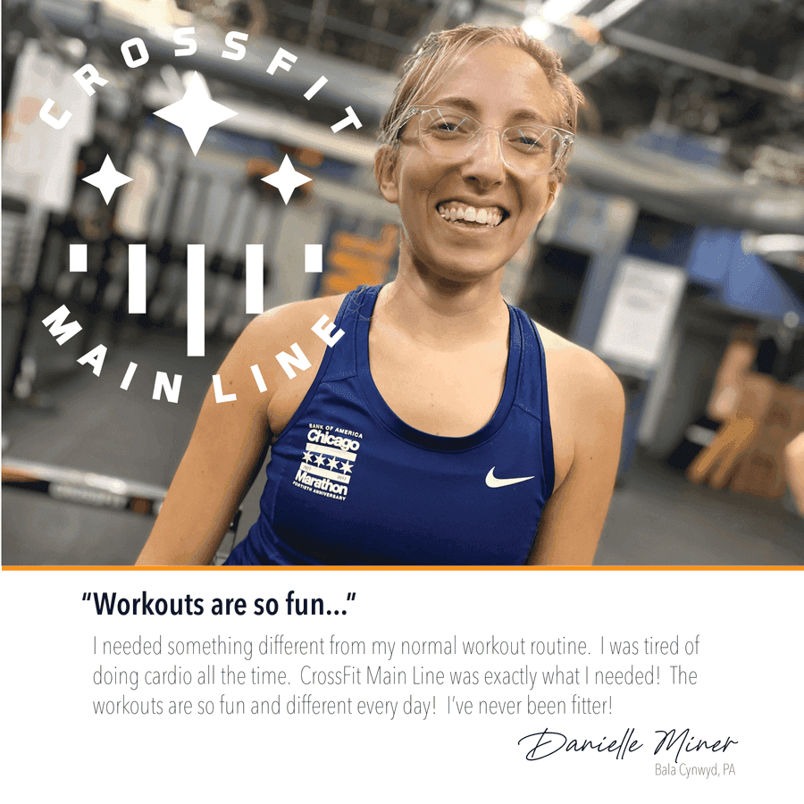 Five-star member review of CrossFit Main Line from Google or Yelp