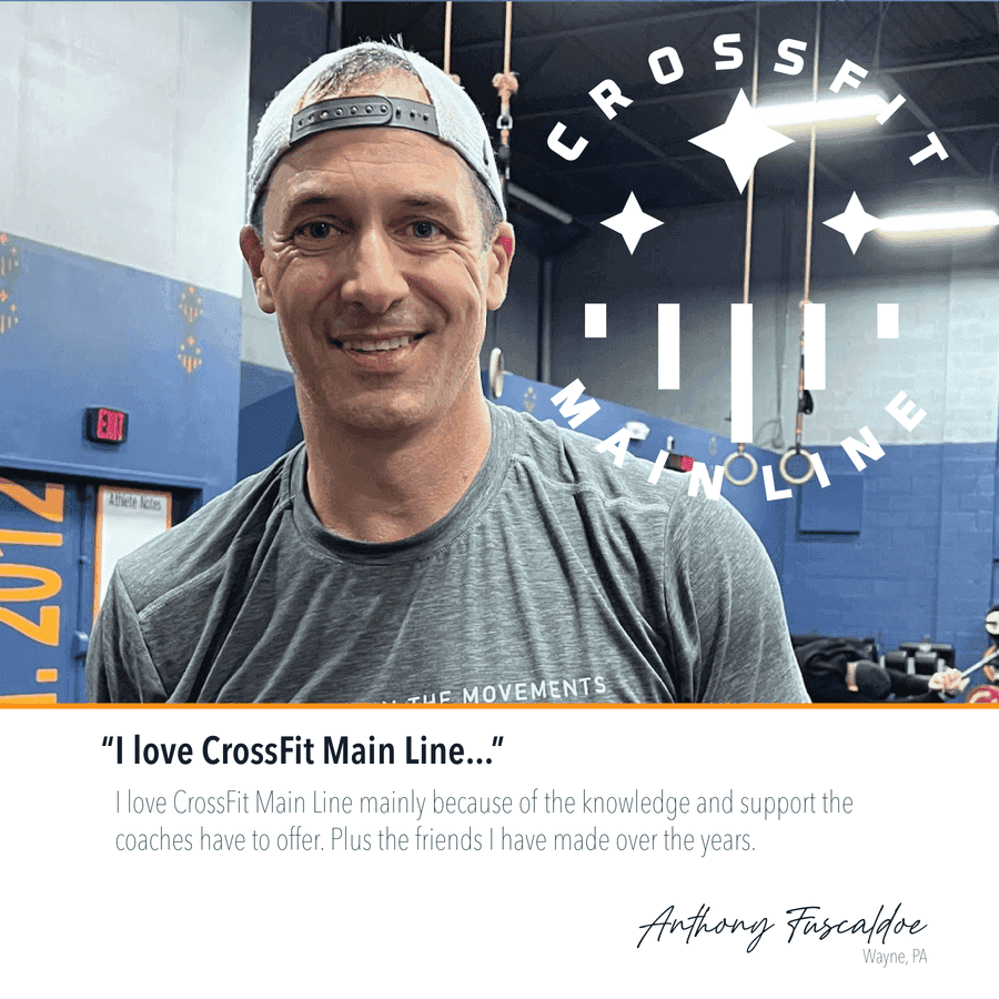 Five-star member review of CrossFit Main Line from Google or Yelp