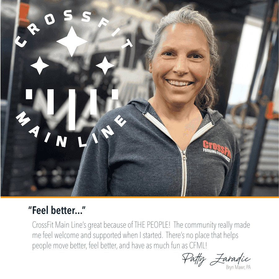 Five-star member review of CrossFit Main Line from Google or Yelp
