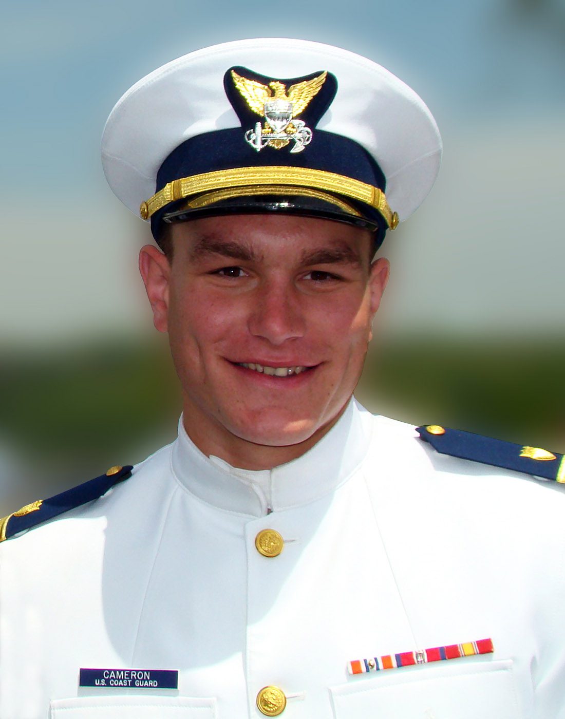 U.S. Coast Guard Lieutenant Junior Grade Thomas Cameron, 24, of Portland, Oregon